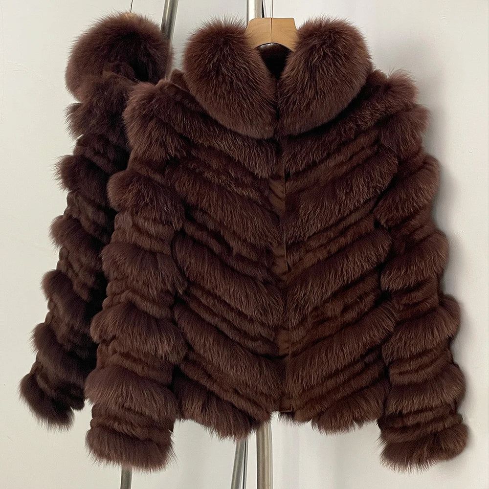 OFTBUY Custom Luxury Long Full Real Fur Coat for Women Streetwear Thick Warm Winter Real Fur Overcoat High-End Custom Outerwear