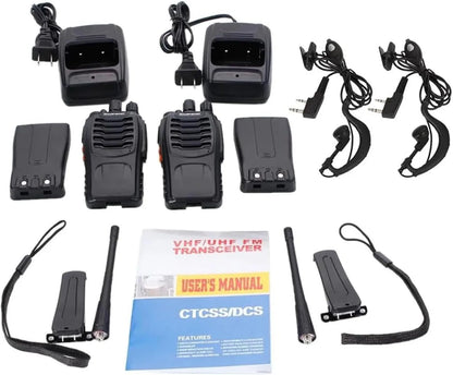 2Pcs Wholesale Original Baofeng BF-888S 5km Long Range Walkie Talkie Two Way Radio BF 888S Channel 16 Self-driving Travelling
