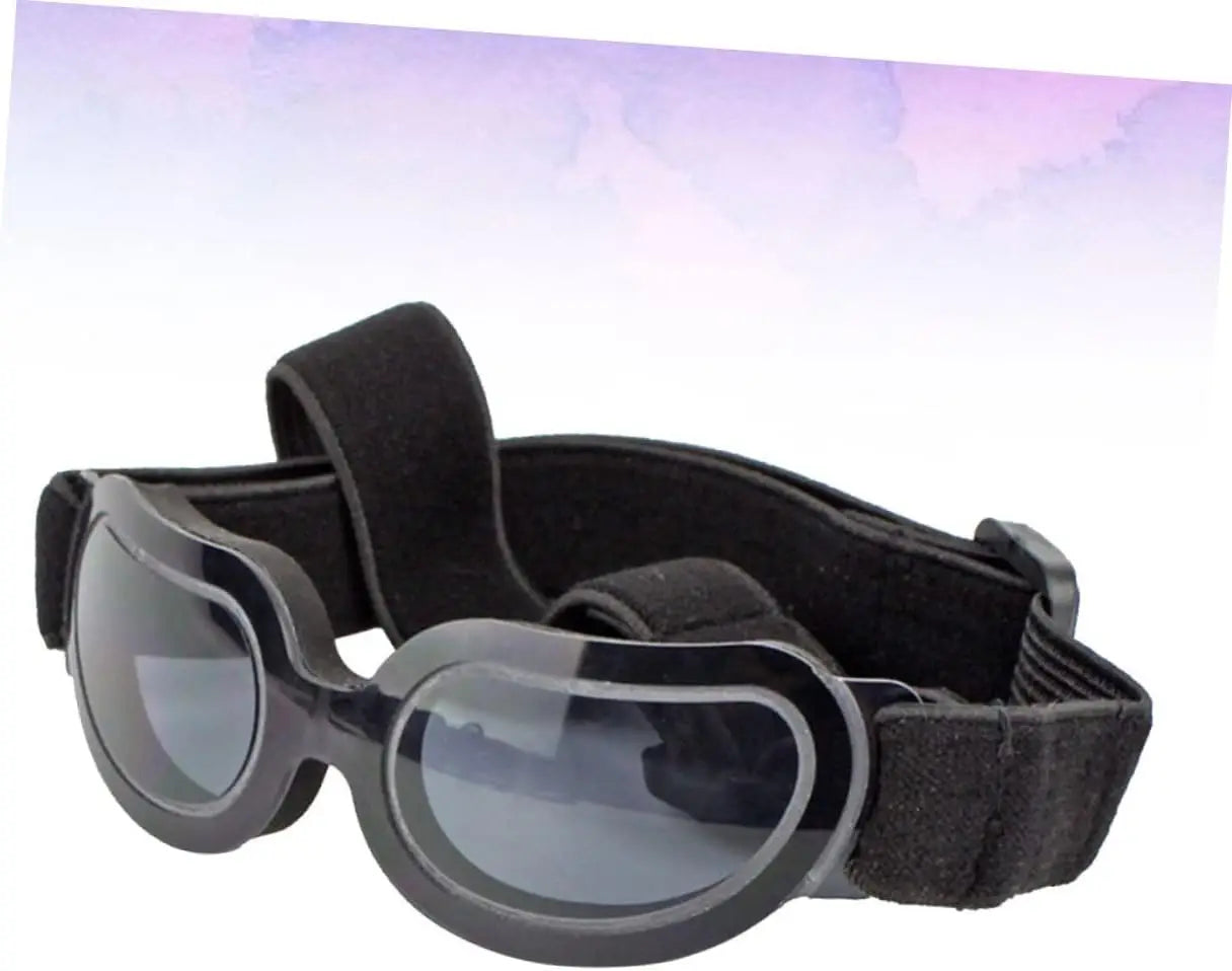 1pc Dog Sunglasses with Uv Foldable for Dogs Pet Eyewear with Strap Black Pet for Outdoor Activities Dogs Accessories