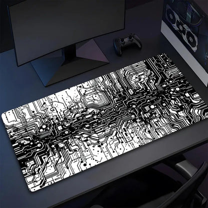 Black Circuit Board Pattern Mouse Pad High Quality Natural Rubber Mouse Pad The Most Professional Washable Laptop Mouse Pad