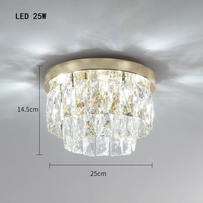 Luxury Glittering Crystal Long Pendant Lights Modern Lustres LED Oval Hanging Lamps for Ceiling Home Decor for Dining Room