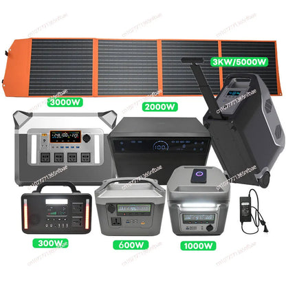 Trolley Style 3500W High Power Portable Outdoor Power Station Solar Charging Emergency Energy Storage Mobile Power Supply