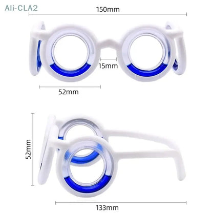 Anti Motion Sickness Anti-Nausea Smart Glasses Anti-Dizziness Eyewear Natural Nausea Relief Glasses for Kids Adults Carsickness