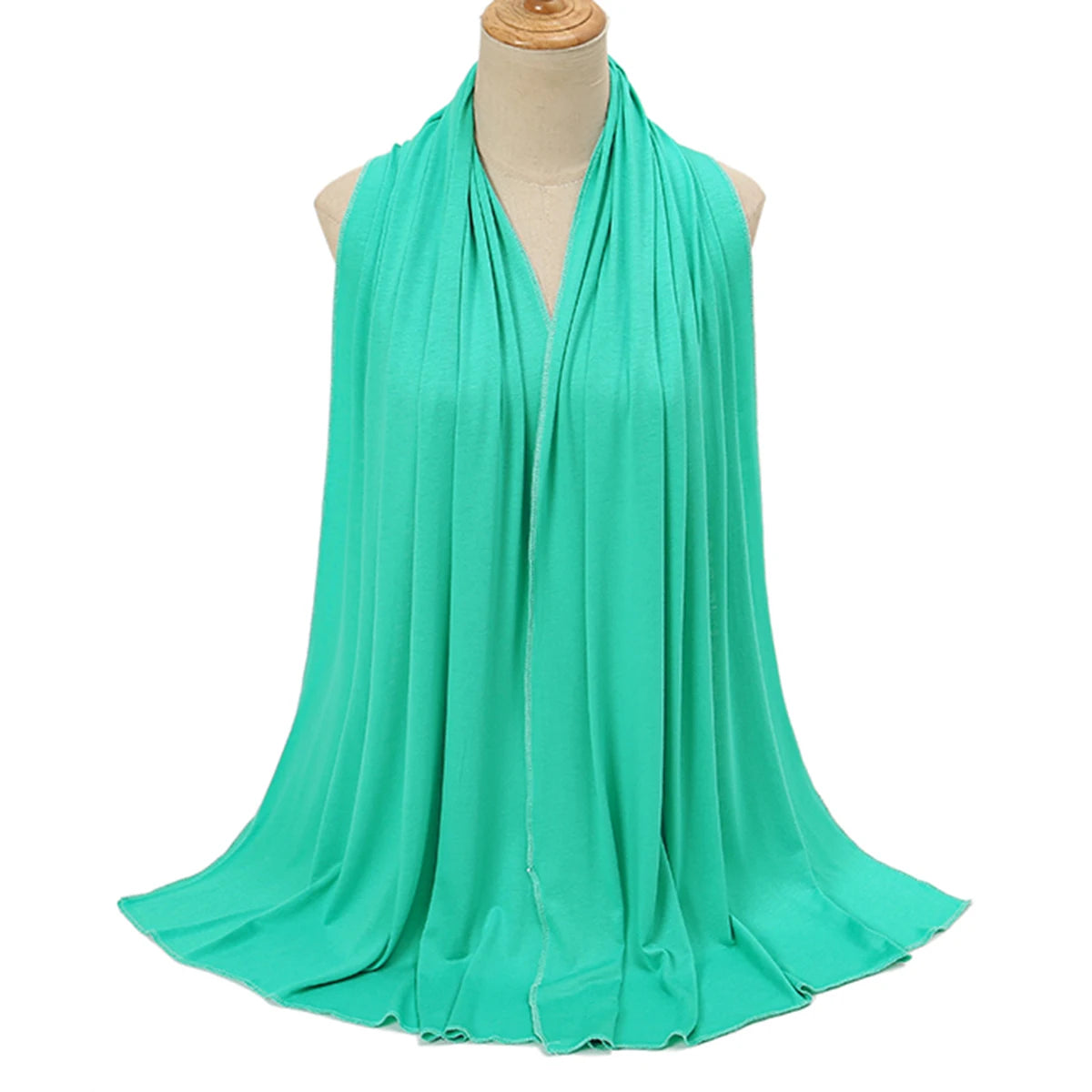 Premium Modal Cotton Jersey Hijab Scarf Long Muslim Shawl Plain Soft Turban Tie Head Wraps For Women Africa Headband 170x60cm