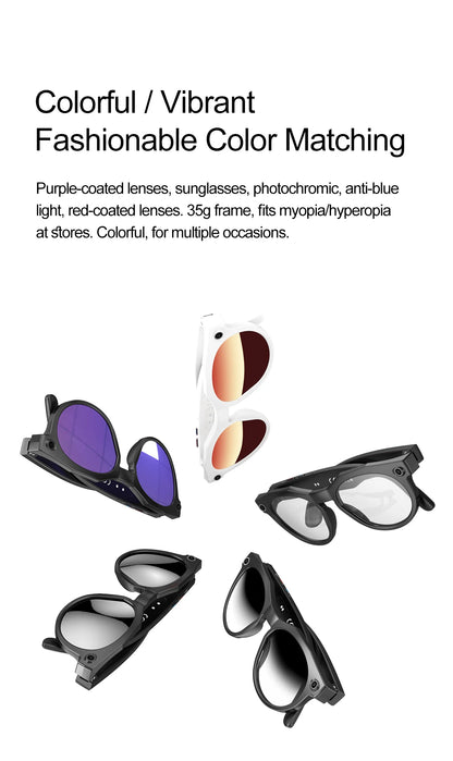 2026 New AI Smart Glasses 8MP Camera 1080P Video Shooting Real-time Translation SI BT Call Music Play Voice Recording Sunglasses