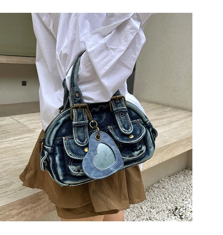 Denim Crossbody Bags for Women Shoulder Bags Hand-held Retro Purse and Handbags Luxury Bags Designers Bag Сумка Женская Bolsa