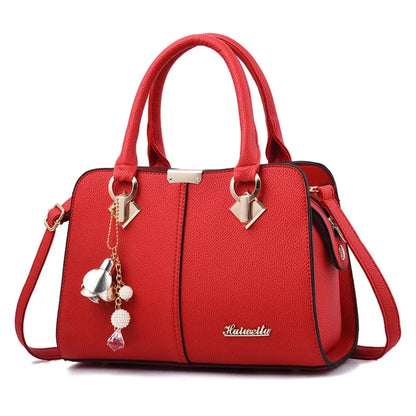 Fashion PU Leather Ladies Hand Bags Large Capacity Casual Versatile Hand-Held Shoulder Bag Messenger Bags Women
