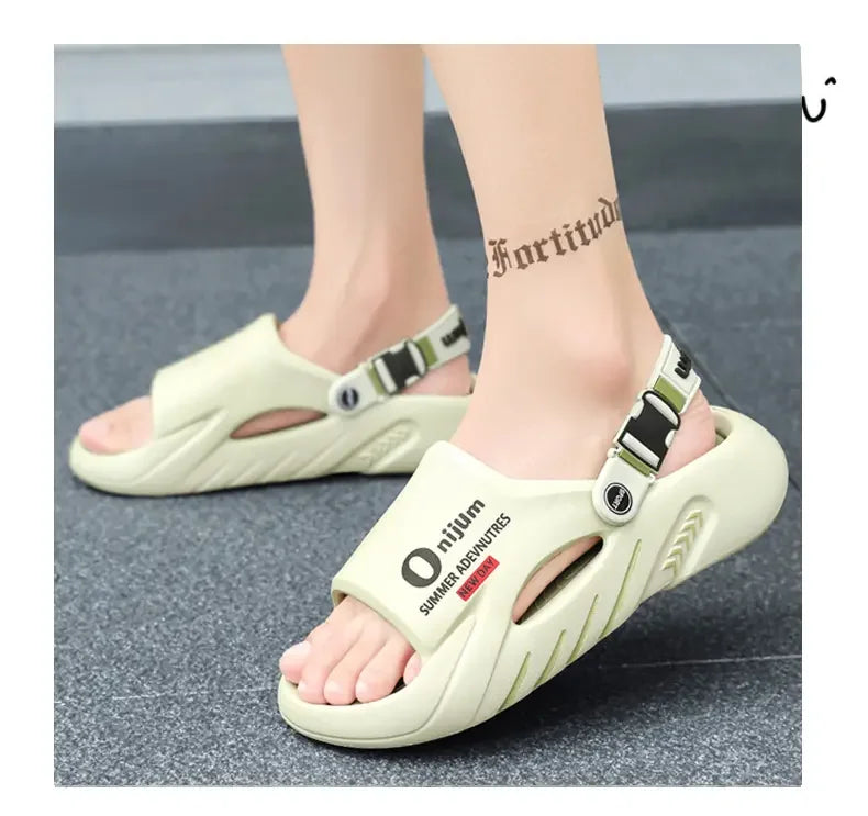 Male Flip Flops Massage Slippers Indoor Beach Clogs Outdoor Comfortable Sandals Soft Slides Men Casual Shoes Women Home Slippers