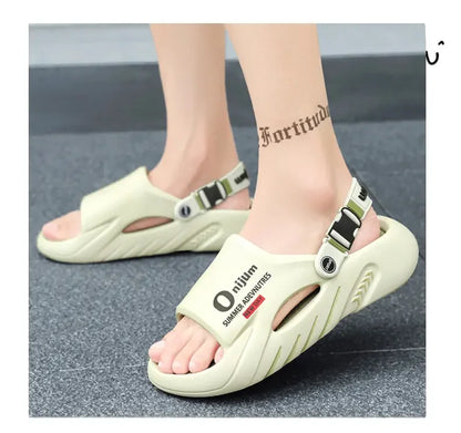 Male Flip Flops Massage Slippers Indoor Beach Clogs Outdoor Comfortable Sandals Soft Slides Men Casual Shoes Women Home Slippers
