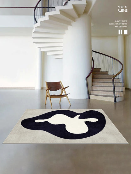 French Retro Living Room Decoration Plush Carpet Large Area Non-slip Mat Light Luxury Rugs for Bedroom Thicken Cream Lounge Rug