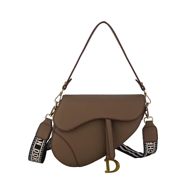 IMJK 24*20*6cm Hot Selling Light Luxury Underarm Saddle Bag, New Niche Design, Casual Shoulder Crossbody Bag Bags
