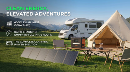 SOLARPLAY Q2402M Portable Energy Storage Power Station 2500W 2304Wh LiFePO4 Battery Support Foldable Solar Panel Charging Multi AC Output for Camping RV Home Off-Grid Power Supply