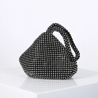 Luxury Designer Evening Bag Rhinestone Clutch Soft Ladies Small Handbag Fashion Wedding Party Gift Daily Use Purse for Women