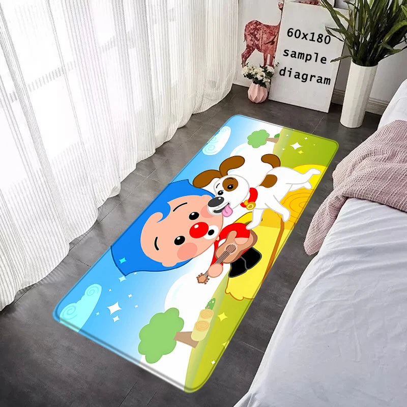 Cartoon Foot Rug Welcome Floor Mat for Entryway Plim Plim Bathroom Hallway Carpet Kitchen Water Adsorbed Rugs Fluffy Home Decor