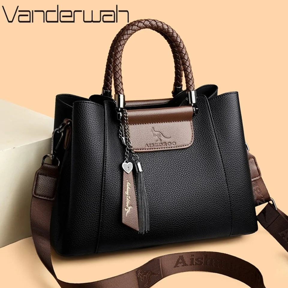 Designer Shoulder Hand Bags for Women Sac Woven Handle High Quality Leather Casual Tote Luxury Women Bags Handbag Crossbody Sac