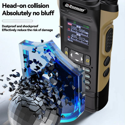 HONGXUN APX8000 Multi Band 12W Walkie Talkie Dual PTT Dual Display Wireless Copy Frequency High Power Type-c Handheld Ham Radio