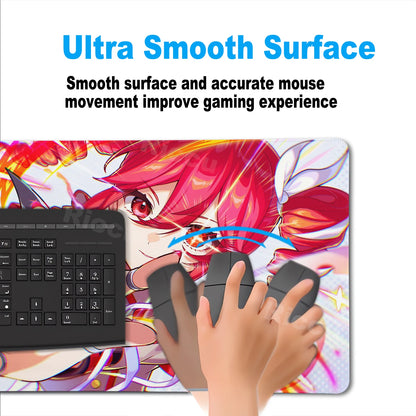 Cute Anime Girl K-Kasane Teto Mousepad Large Gaming Mouse Pad LockEdge Computer Keyboard Desk Mat PC Cabinet Tablepad XXL Mats