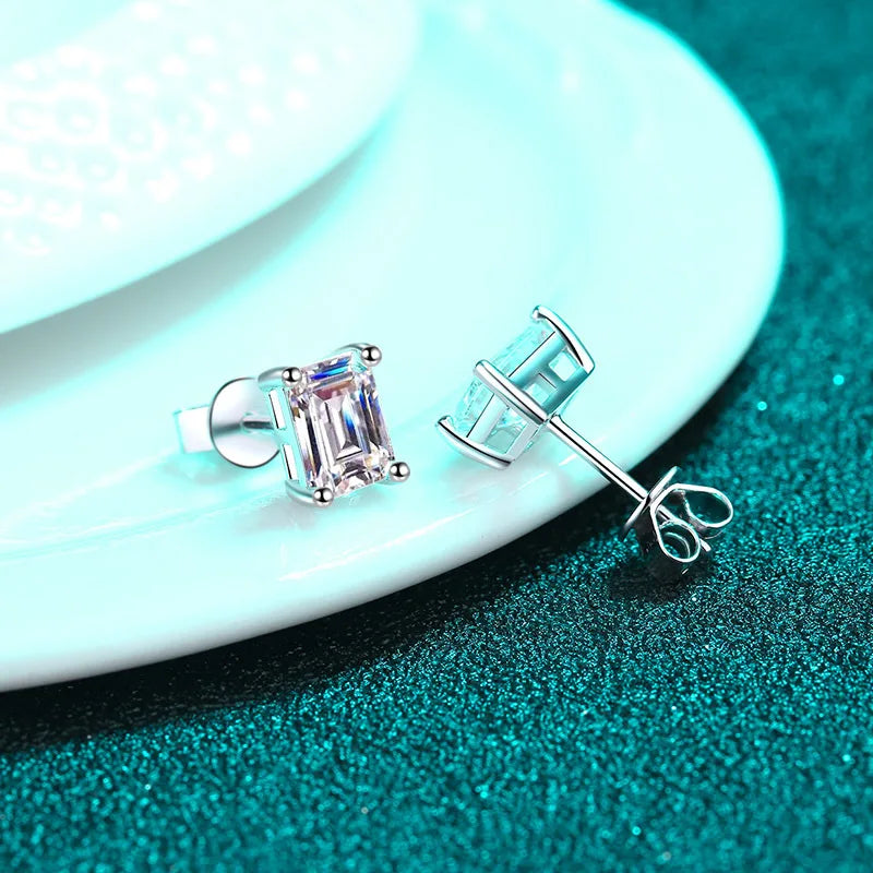 Luxury 0.5-3 Carats Marquise Heart Pear Moissanite Women Diamond Earring Stud 925 Sterling Silver Earrings for Women Jewelry New