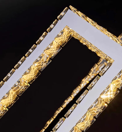 Modern home decoration salon lamps for living room smart crystal Pendant lights dining room indoor lighting