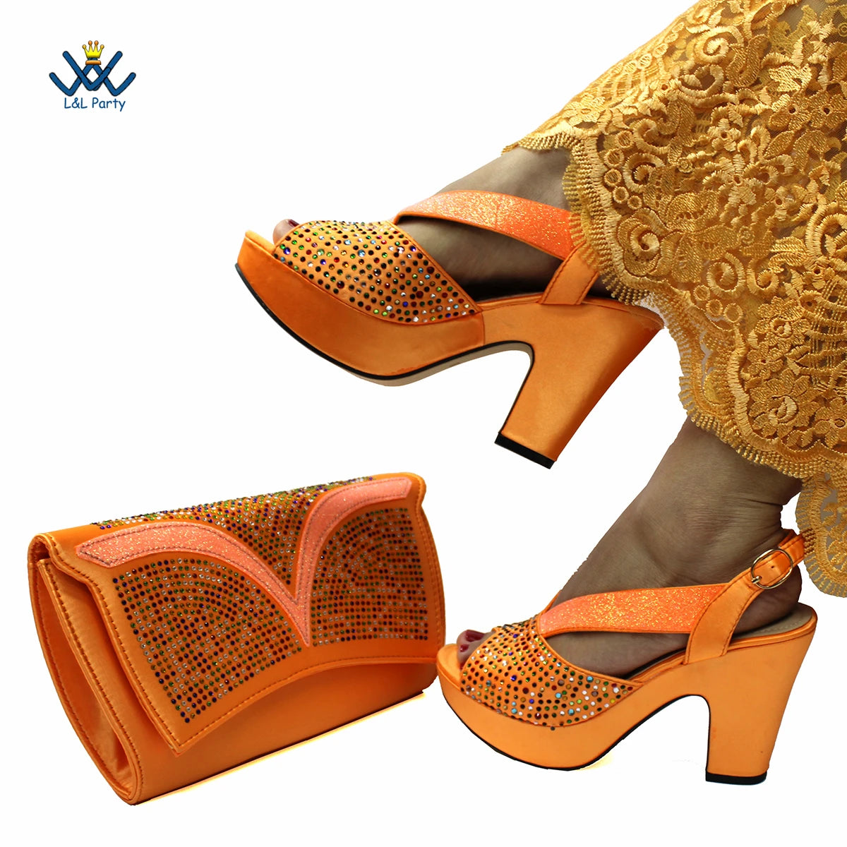 Fashionable Italian Mature Style African Sets Black Color Nigerian Shoes Matching Bags for Royal Wedding Party