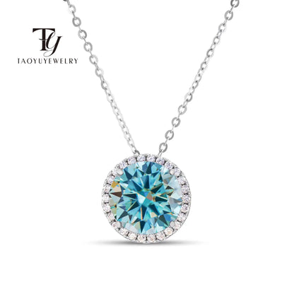 5CT D Color Moissanite Classic Pendant Necklace Fairy Necklace Real 925sterling Silver Women Fine Jewelry For Valentine's Party