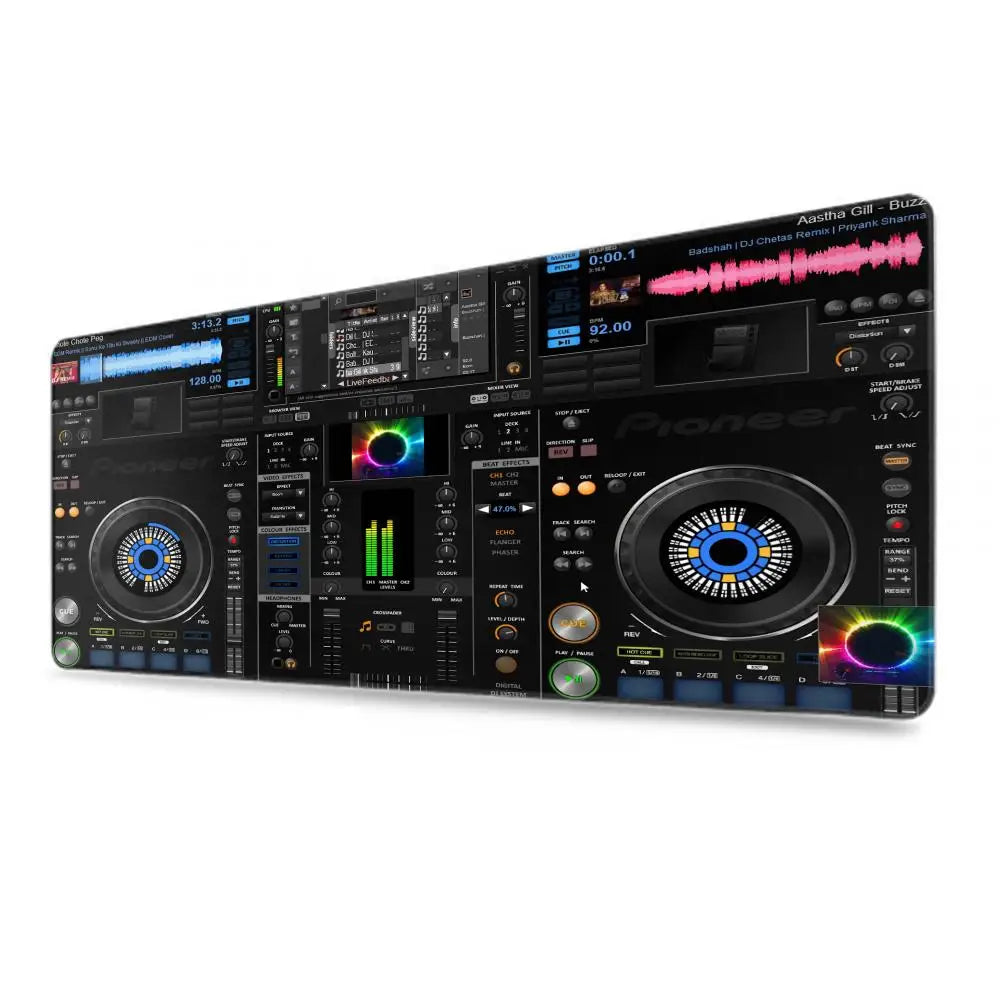 Radio Dj Workbench Large Gaming Mousepad Keyboard Gamer Mouse Pad on The Table Speed Desk Mat Anime 900x400 1000x500 Mouse Mat