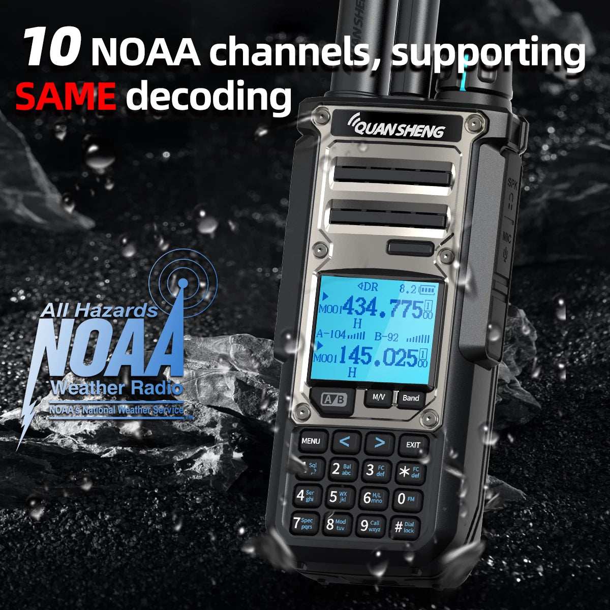 Quansheng TK11 8 Walkie Talkie 10W Dual Receiving PTT AM SSB 27MHz CB CW LSB LW MW SW Type-C NOAA for UV-K5 8 Ham Radio TK-11 5