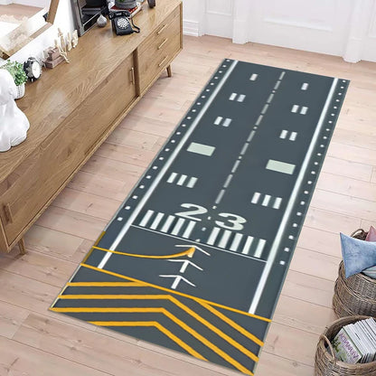 1PC Long Strip Carpet Fashionable Popular Airplane Corridor Entran Decorat Door Mat Airport Runway Home Bedroom Decoration  Rugs
