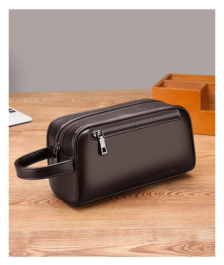Men's Clutch Bag Fingerprint Lock Anti-theft Large Capacity Clutch Bag Wallet Business Men's Bag