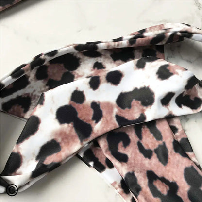 14 Color S - XL Sexy Leopard Bikini Women Swimwear Female Swimsuit Two-Pieces Bikini Set Brazilian Bather Bathing Suit Swim V871