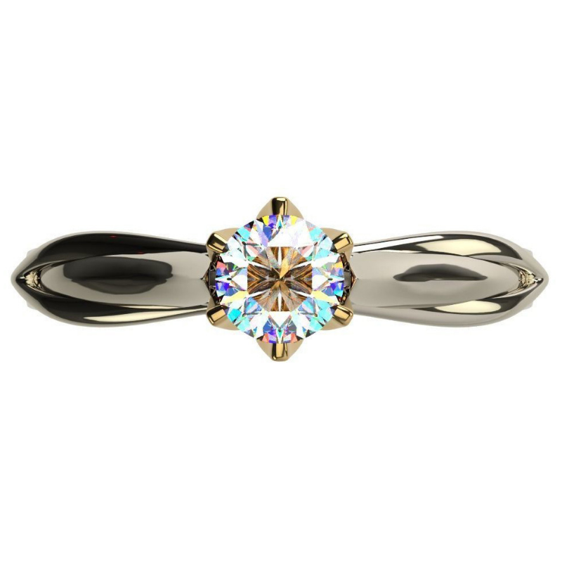 Pure 18K Gold Moissanite Ring for Women with Gemstones Couples Wedding Engagement Jewelry Valentine's Day Anniversary Gift