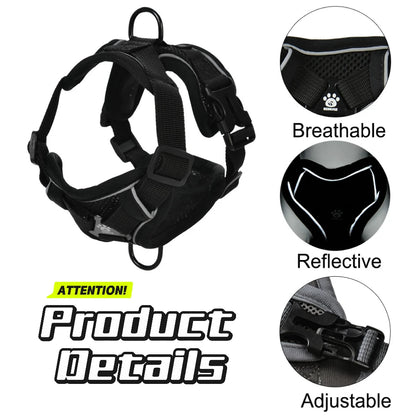 Dog Harness Leash Set For Small Medium Dogs Cat Hiking Adjustable Puppy Leash Reflective Harness Vest Chihuahua Pug Pet Supplies