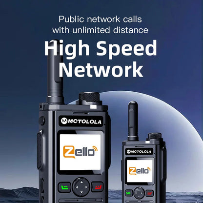 MOTOLOLA Zello 2G 3G 4G POC Walkie Talkie Android 8.1 Bluetooth Global PTT WiFi Handheld bidirectional radio 5000km