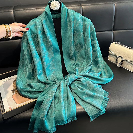 2025 Latest Luxury Brand Bohemia Hijab Scarf Long Muslim Shawl Female Foulard Soft Turban Head Wraps For Women Headband Pashmina