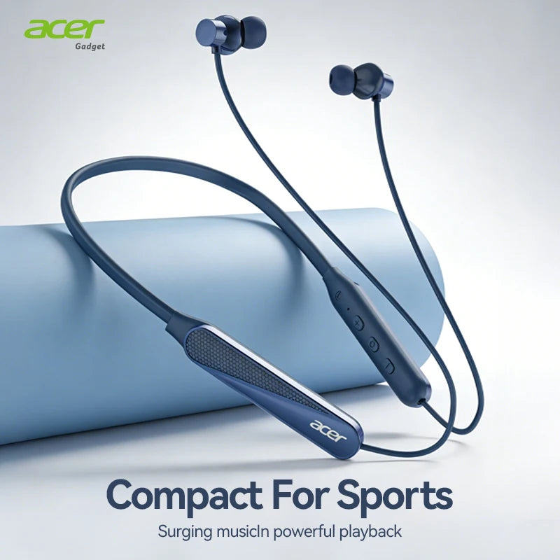 Acer Ohr561 Wireless Neckband Bluetooth Headphones, In-Ear Design, Comfortable to Wear, Bluetooth 5.4 Chip with Low Power Consumption, 20 Hours of Long-Lasting Battery Life, Dedicated for Sports and Running