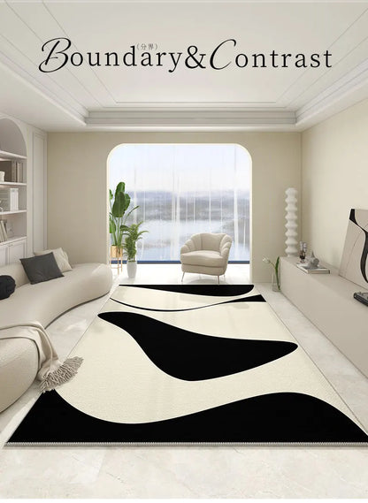 Light Luxury Living Room Decoration Plush Rug Cream Style Rugs for Bedroom Home Fluffy Soft Mat Cloakroom Large Area Carpet