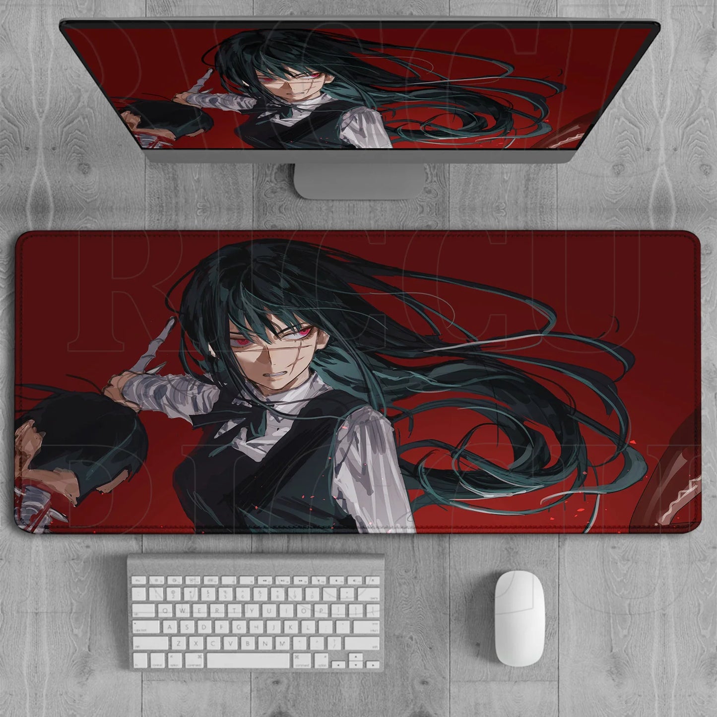 HD Chainsaw Man XXL Mouse Pad Anime reze Gamer Makima Gaming PC Accessories Mouse pads Large Keyboard Desk Mat Computer Keyboard