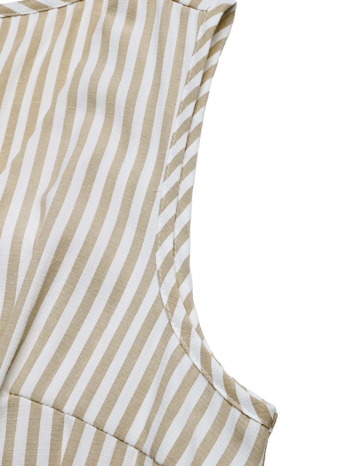 Summer new style cross-border export striped sleeveless V-neck casual multi-purpose one-piece long pants for women