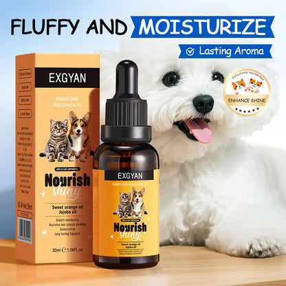 Pet dogs, cats, nourishing and brightening hair care essential oils, smooth and long-lasting fragrance, deodorizing
