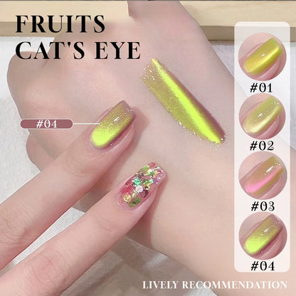 MIANEL 12ML Hit Product Gold Amber Cat Eye Gel Nail Polish 2026 New Blue Glass Beads Cat Eye Gel Nail Green Nails 1-21pcs