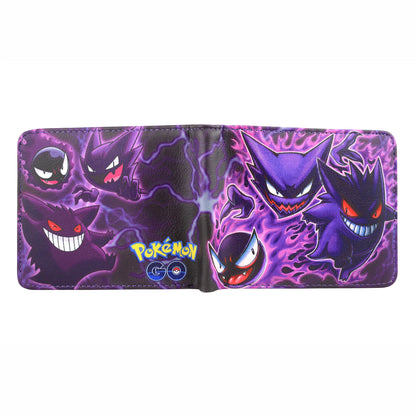Anime Cartoon GENGAR Wallet Bifold Purse with Coin Pocket