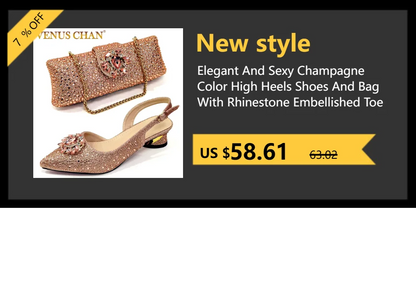 Venus Chan 2026 Elegant Women's Pointed Toe Heels - Wine Color Full Diamond Pumps with Matching Italian Shoes & Bags Set
