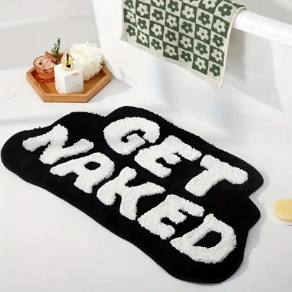 VIKAMA Alphabet Shaped Faux Sheep Velvet Carpet Soft Non-Slip Bathroom Floor Mats Bedroom Kitchen Rugs Home Decoration