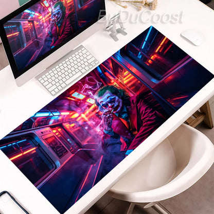 J-Jokers Popular Movies Mousepad HD Printing Computer Gamers Locking Edge Non-slip Mouse Pad XXL Non-Slip Keyboard PC Desk Pad