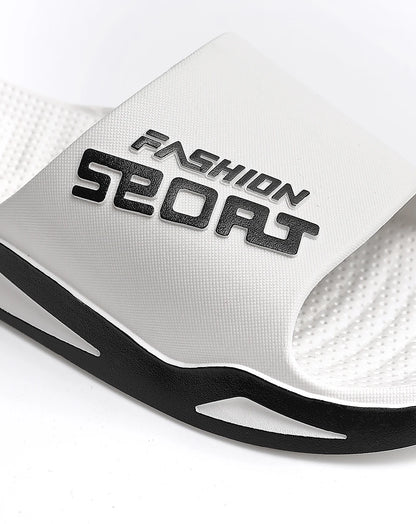 Fashion Men Summer Slippers Indoor Sport Style Thick Sole Lightweight Good Breathability Bathroom Outsdoor Beach Comfort Shoes