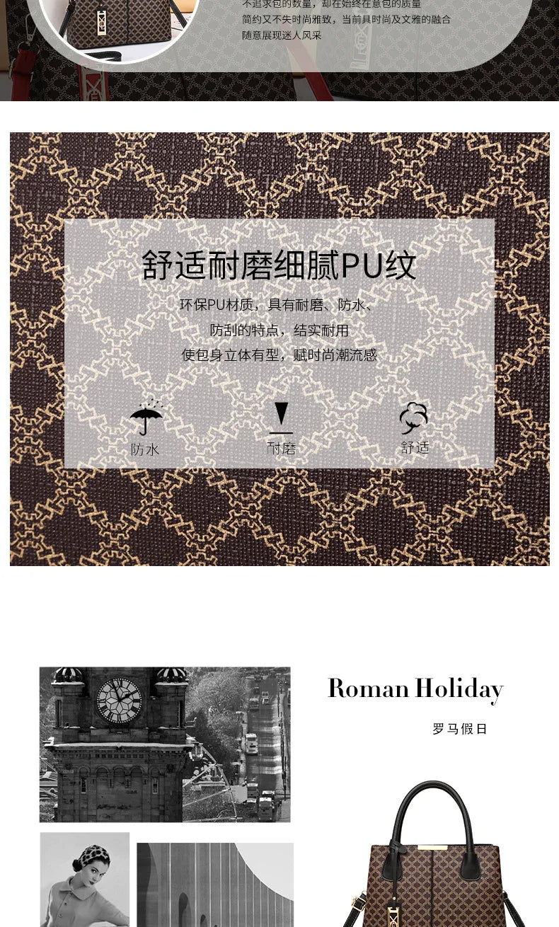 High Quality Ladies Shoulder Bag Women Handbag Designer Large Capacity Printing Women's Shopping Messenger Bags Bolso Mujer