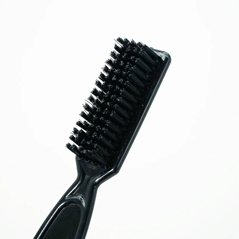 Beard Styling Brush Professional Shaving Beard Brush Hair Oil Head Styling Carving Cleaning Brush, Special for Real Hair Wigs