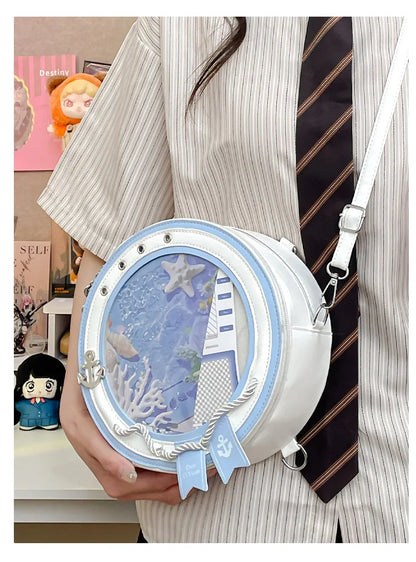 2026 New Sweet Y2k Aesthetic Shoulder Bags Women Kawaii Fashion Casual Backpacks Trendy transparent Travel Crossbody Ita Bags