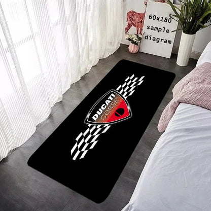 New Arrival Ducati Logo Motorcycle Floor Mat Non-Slip Garage Carpet for Bike