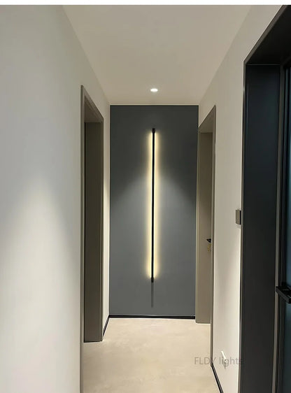 Modern Minimalist Long Wall Lamp LED Wall Mounted Light Indoor Living Room Bedroom Background Lamp Home Decora Fixtures 110/220V